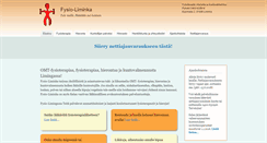Desktop Screenshot of fysioliminka.com
