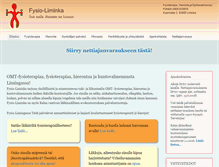 Tablet Screenshot of fysioliminka.com